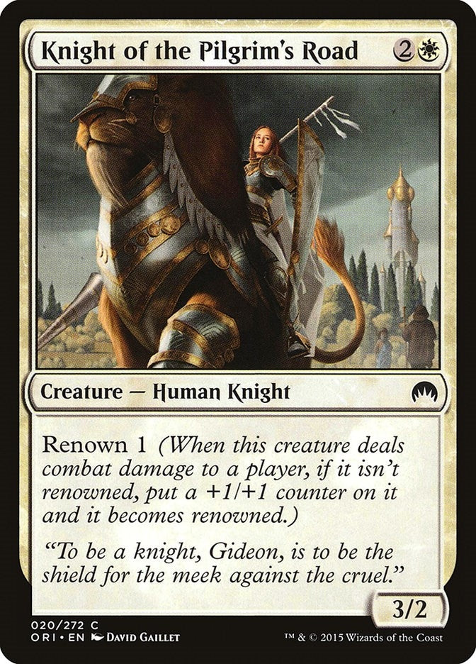 Image for Knight of the Pilgrim's Road (20) (Magic Origins) - Magic: The Gathering