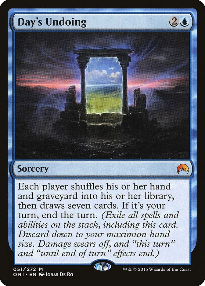Image for Day's Undoing (51) (Magic Origins) - Magic: The Gathering