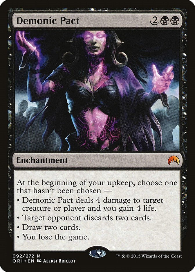 Image for Demonic Pact (92) (Magic Origins) - Magic: The Gathering