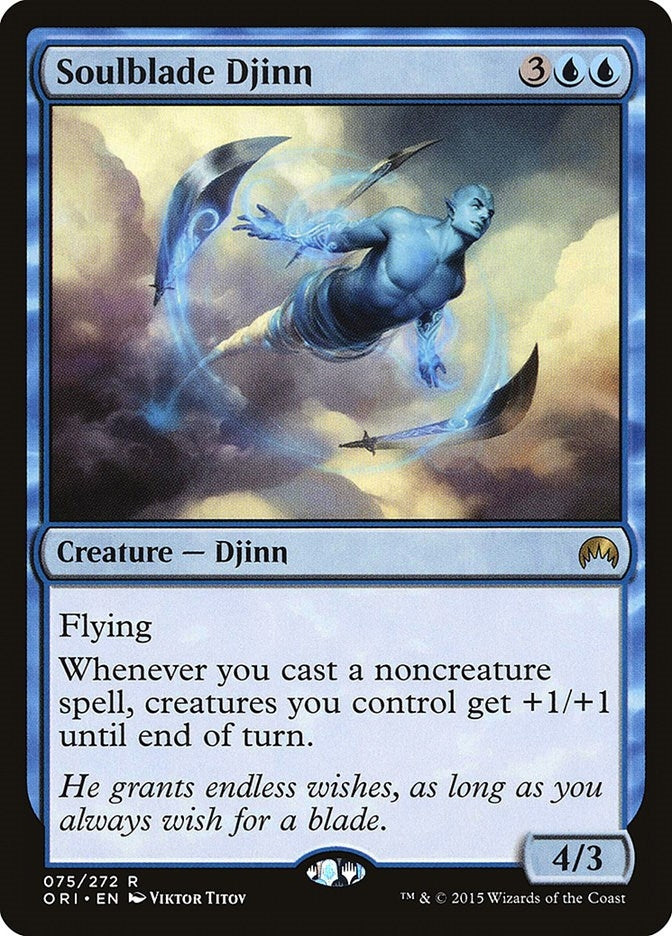 Image for Soulblade Djinn (75) (Magic Origins) - Magic: The Gathering