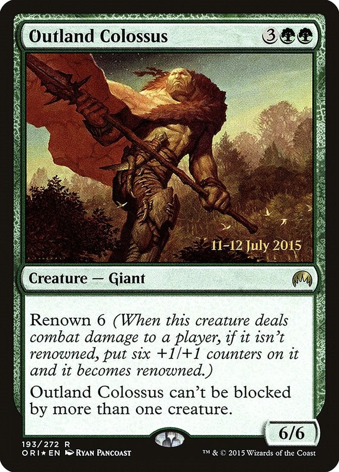 Image for Outland Colossus (193) (Prerelease Cards) - Magic: The Gathering