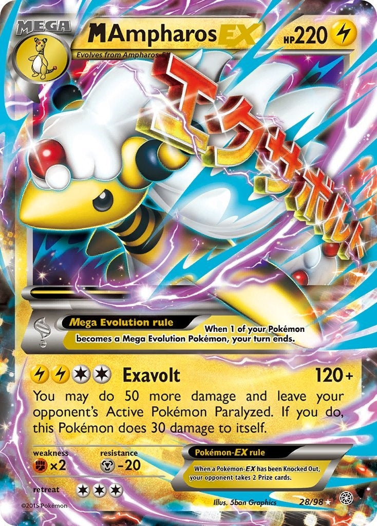 Image for M Ampharos EX (28/98) (XY - Ancient Origins) - Pokemon