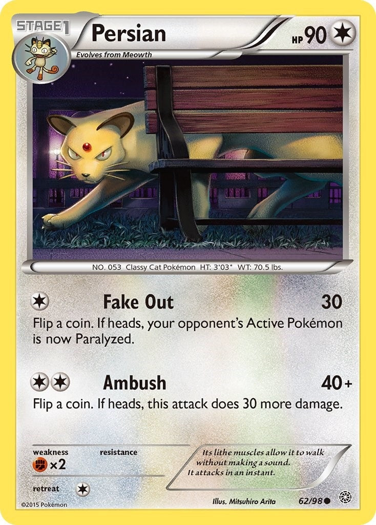 Image for Persian (62/98) (XY - Ancient Origins) - Pokemon