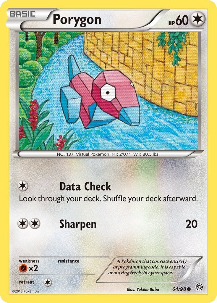 Image for Porygon (64/98) (XY - Ancient Origins) - Pokemon