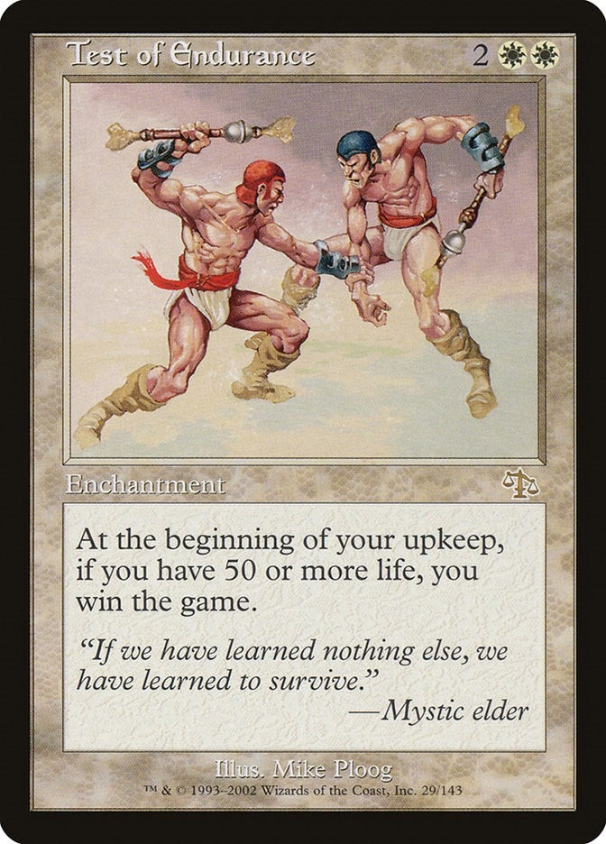 Image for Test of Endurance (29) (Judgment) - Magic: The Gathering
