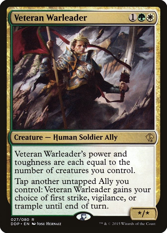 Image for Veteran Warleader (27) (Duel Decks: Zendikar vs. Eldrazi) - Magic: The Gathering