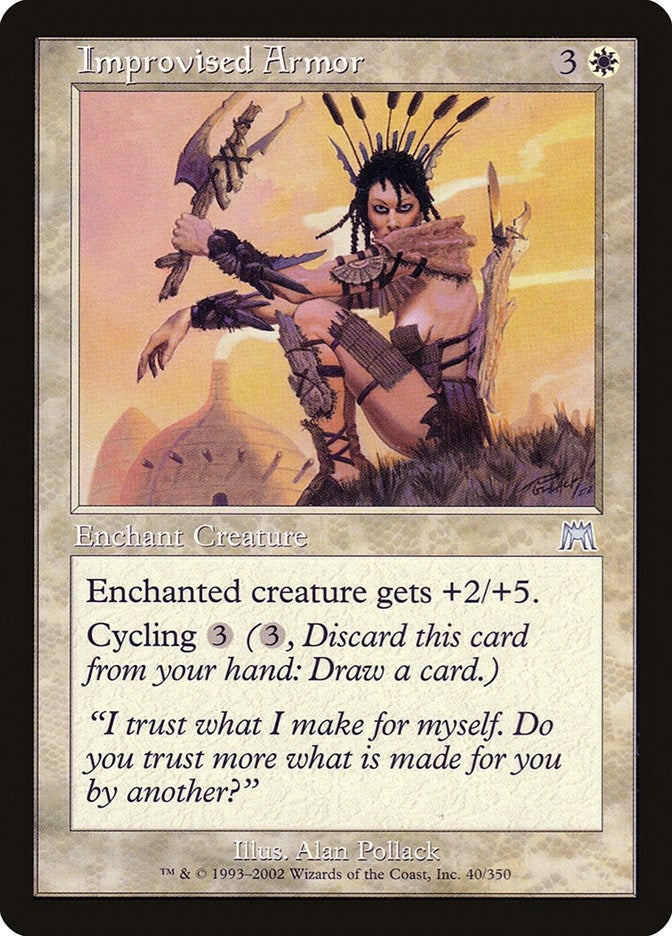 Image for Improvised Armor (40) (Onslaught) - Magic: The Gathering
