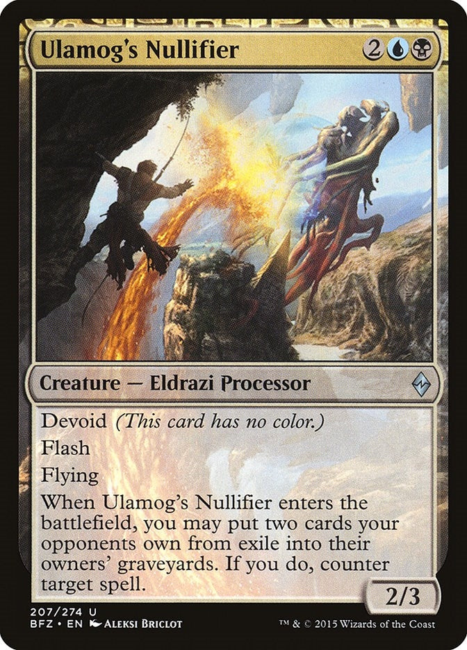 Image for Ulamog's Nullifier (207) (Battle for Zendikar) - Magic: The Gathering