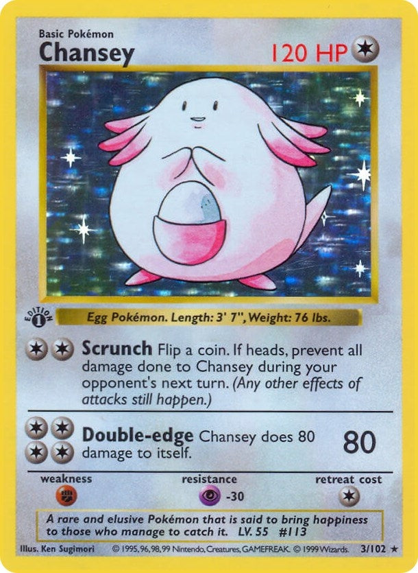 Image for Chansey (003/102) (Base Set (Shadowless)) - Pokemon