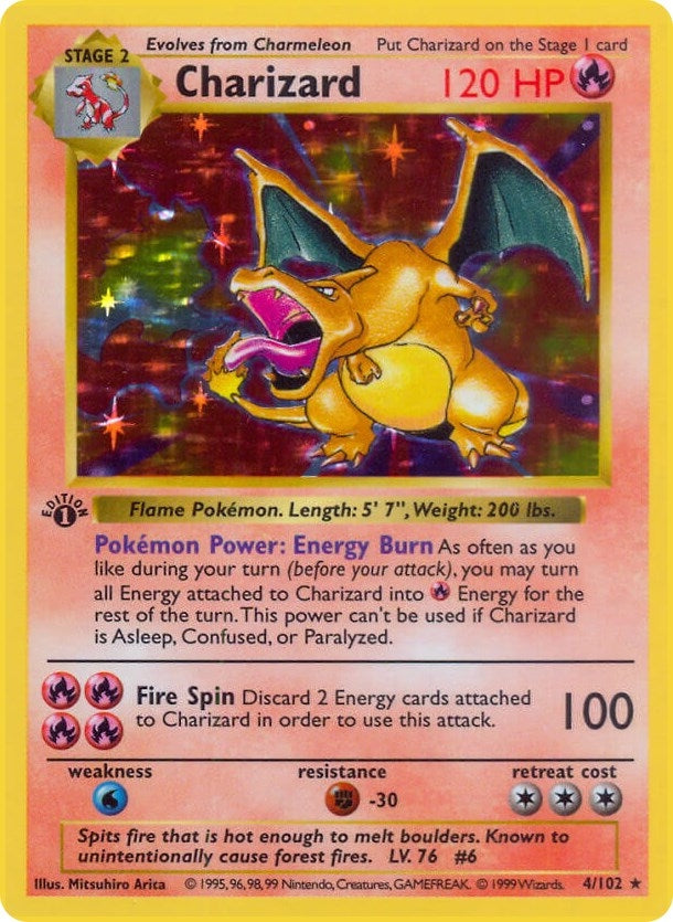 Image for Charizard (004/102) (Base Set (Shadowless)) - Pokemon