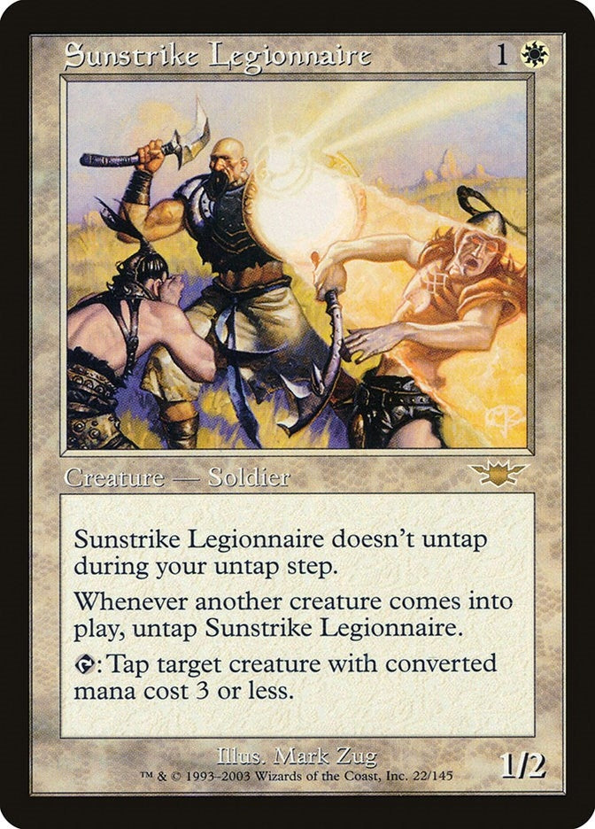 Image for Sunstrike Legionnaire (22) (Legions) - Magic: The Gathering