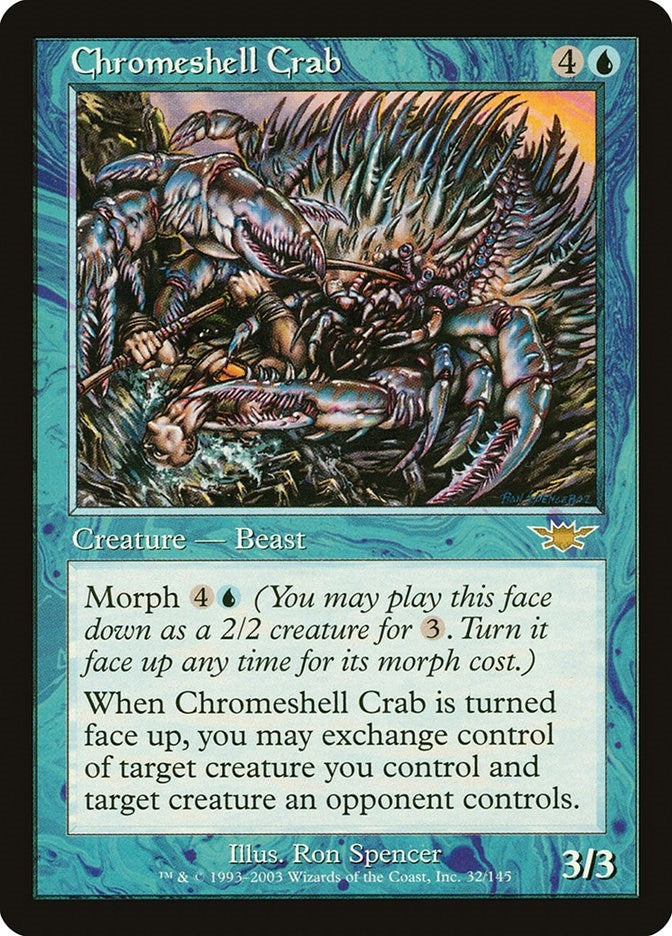 Image for Chromeshell Crab (32) (Legions) - Magic: The Gathering