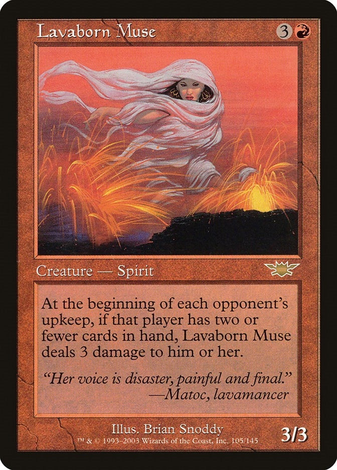 Image for Lavaborn Muse (105) (Legions) - Magic: The Gathering