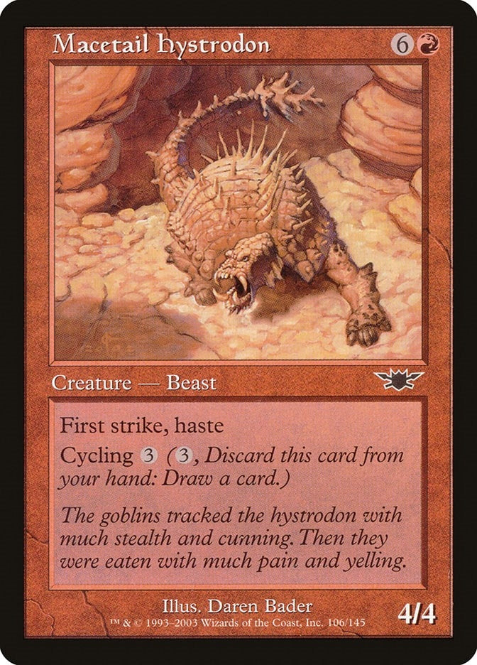 Image for Macetail Hystrodon (106) (Legions) - Magic: The Gathering