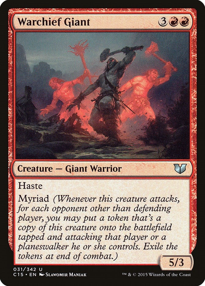 Image for Warchief Giant (31) (Commander 2015) - Magic: The Gathering
