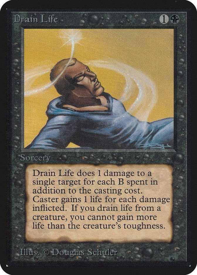 Image for Drain Life (Alpha Edition) - Magic: The Gathering