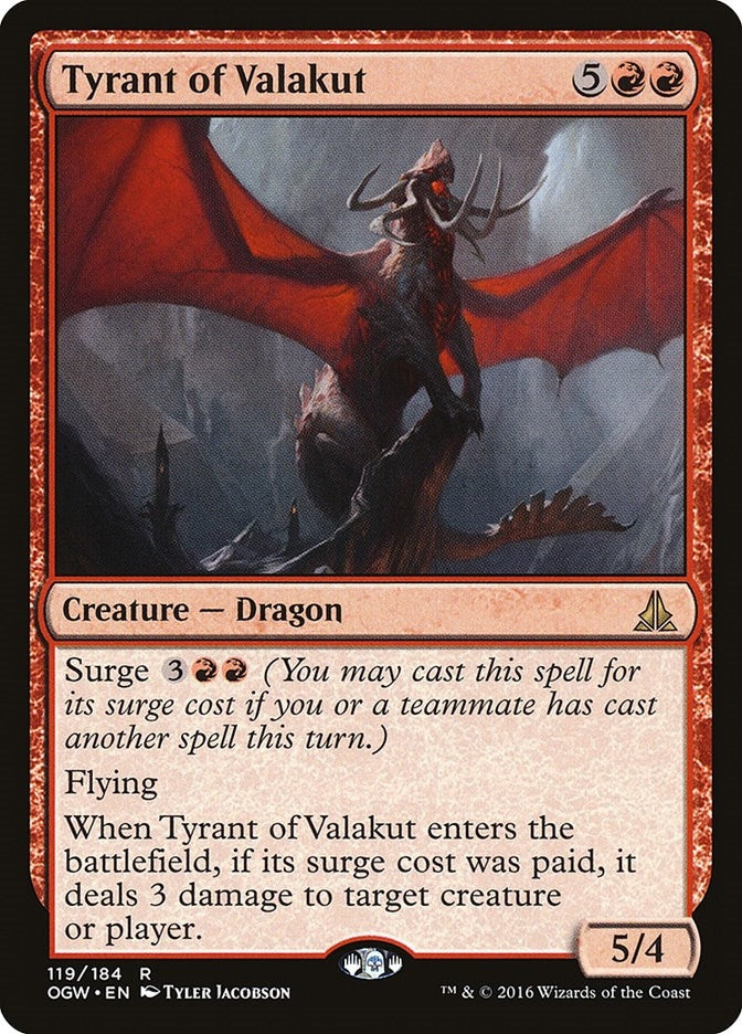 Image for Tyrant of Valakut (119) (Oath of the Gatewatch) - Magic: The Gathering