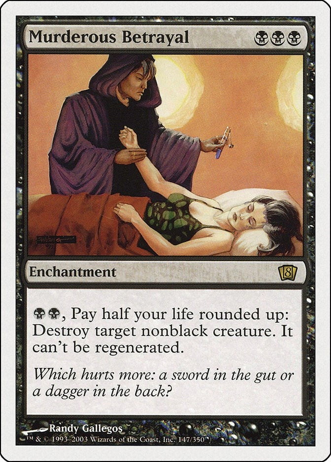 Image for Murderous Betrayal (147) (8th Edition) - Magic: The Gathering
