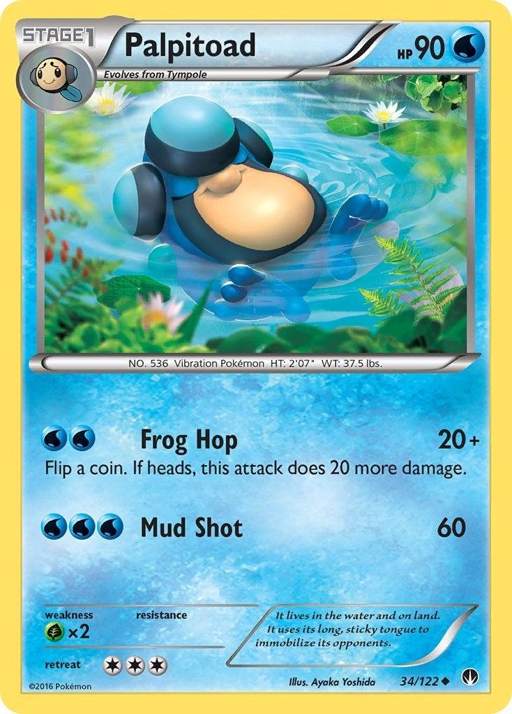 Image for Palpitoad (34/122) (XY - BREAKpoint) - Pokemon