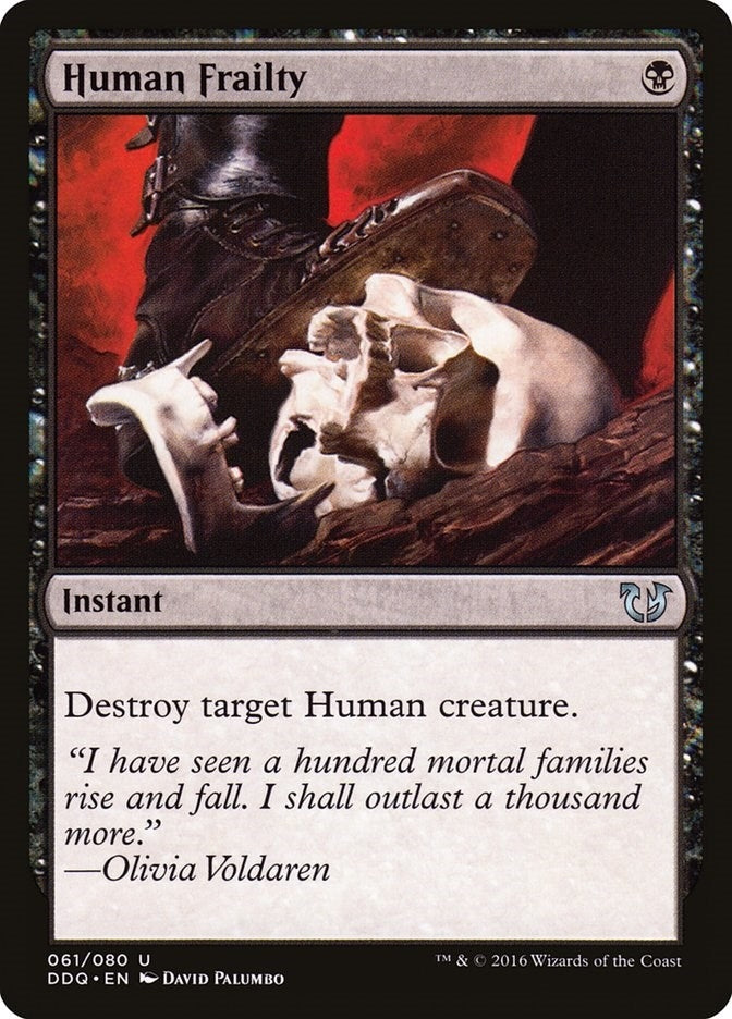 Image for Human Frailty (61) (Duel Decks: Blessed vs. Cursed) - Magic: The Gathering