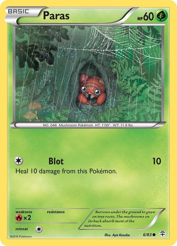 Image for Paras (6/83) (Generations) - Pokemon
