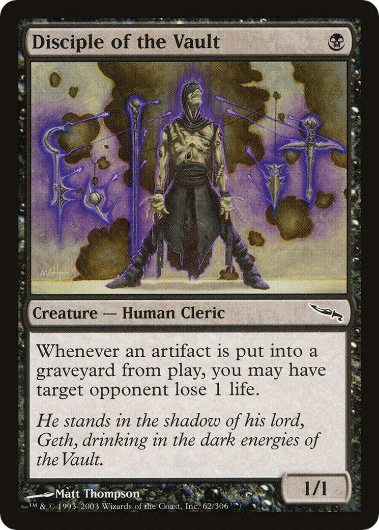 Image for Disciple of the Vault (62) (Mirrodin) - Magic: The Gathering
