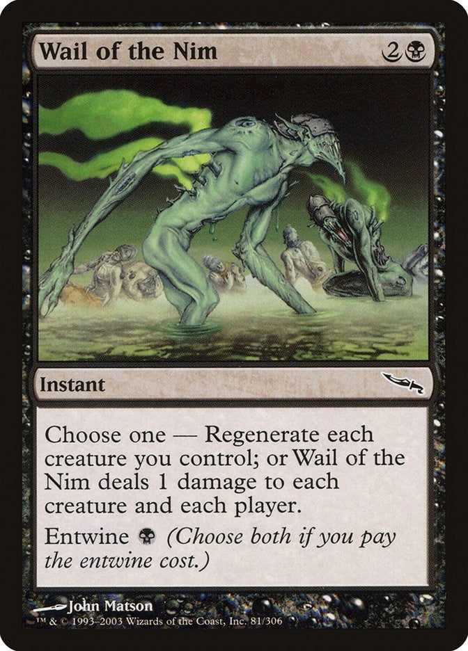 Image for Wail of the Nim (81) (Mirrodin) - Magic: The Gathering