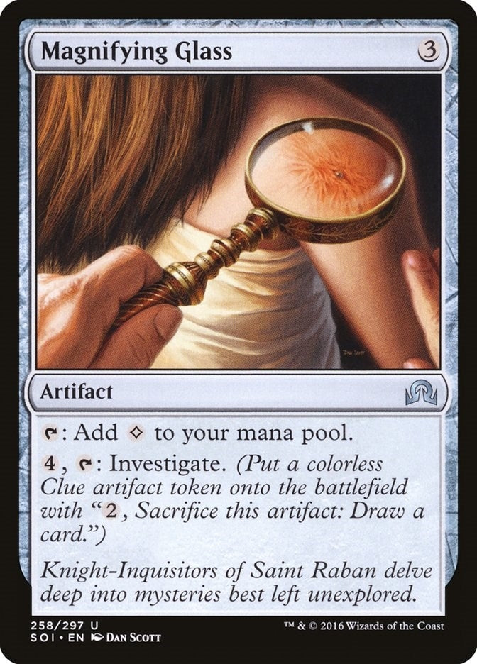 Image for Magnifying Glass (258) (Shadows over Innistrad) - Magic: The Gathering