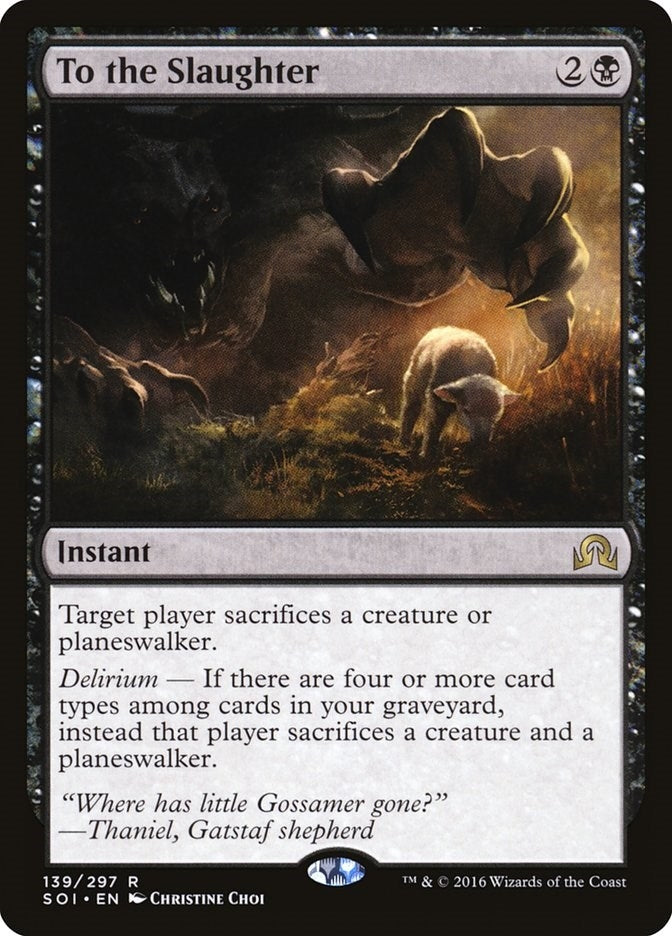 Image for To the Slaughter (139) (Shadows over Innistrad) - Magic: The Gathering