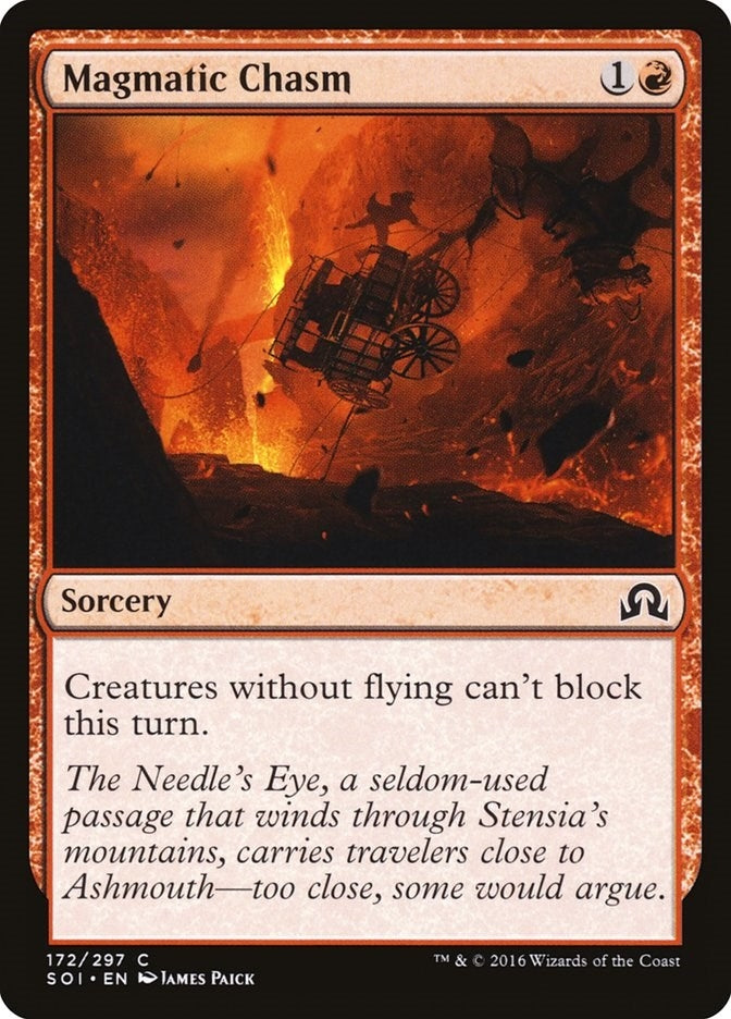 Image for Magmatic Chasm (172) (Shadows over Innistrad) - Magic: The Gathering