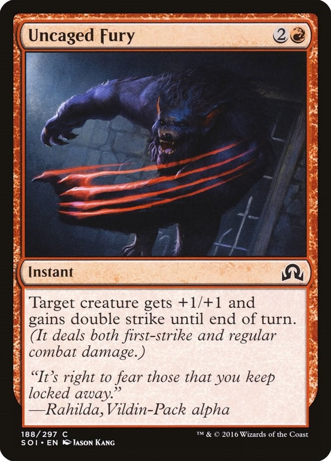 Image for Uncaged Fury (188) (Shadows over Innistrad) - Magic: The Gathering