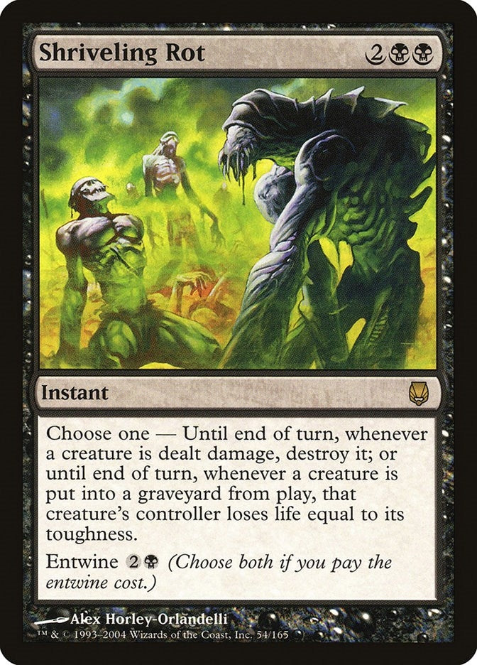 Image for Shriveling Rot (54) (Darksteel) - Magic: The Gathering