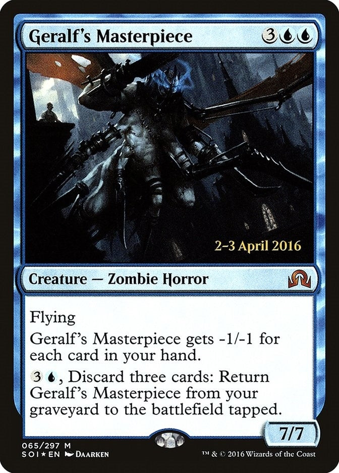 Image for Geralf's Masterpiece (65) (Prerelease Cards) - Magic: The Gathering