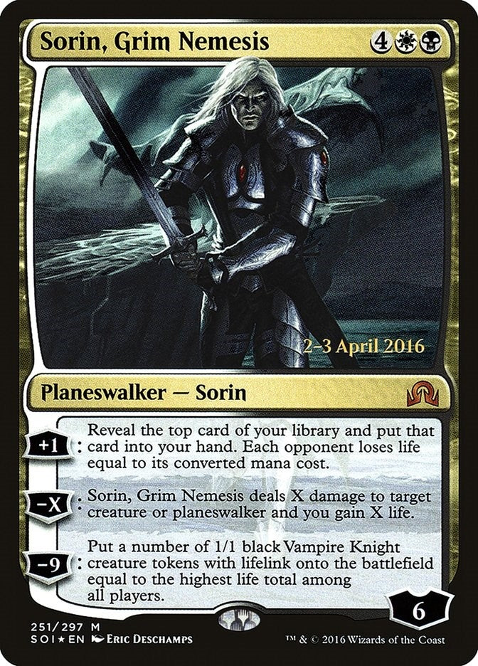 Image for Sorin, Grim Nemesis (251) (Prerelease Cards) - Magic: The Gathering