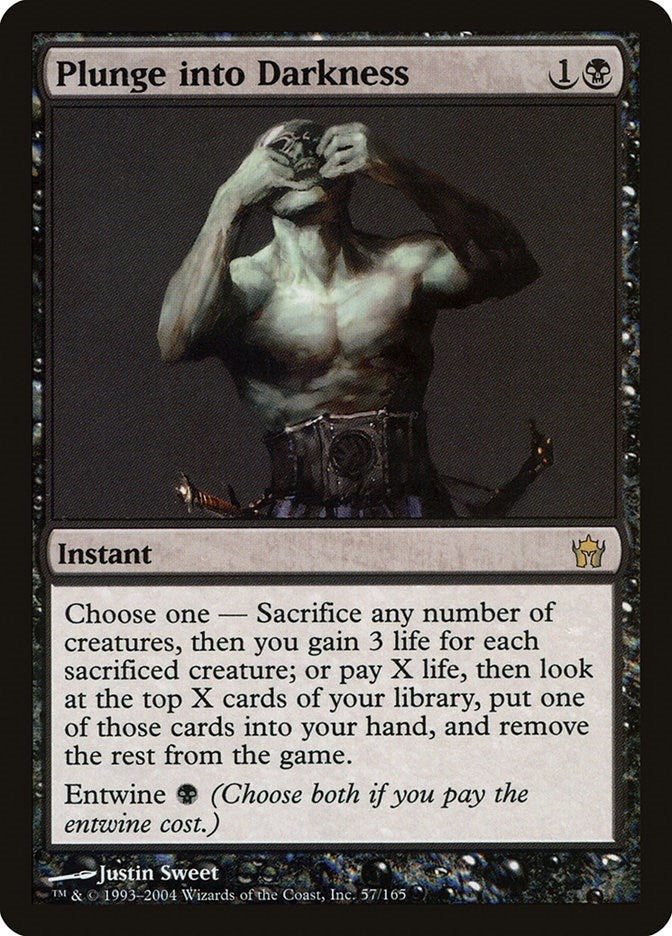 Image for Plunge into Darkness (57) (Fifth Dawn) - Magic: The Gathering