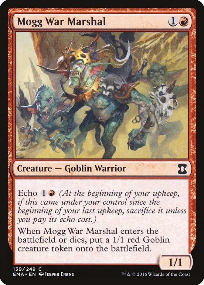 Image for Mogg War Marshal (139) (Eternal Masters) - Magic: The Gathering