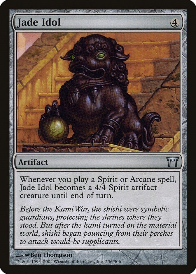 Image for Jade Idol (256) (Champions of Kamigawa) - Magic: The Gathering