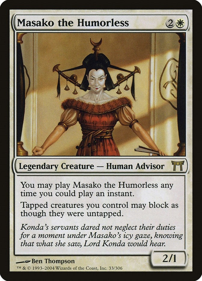 Image for Masako the Humorless (33) (Champions of Kamigawa) - Magic: The Gathering