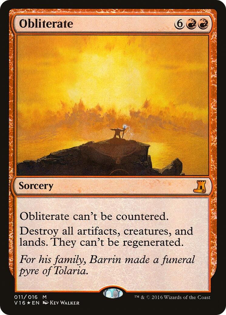 Image for Obliterate (11) (From the Vault: Lore) - Magic: The Gathering