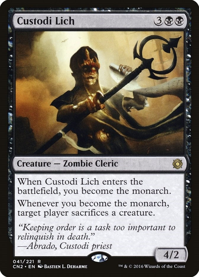 Image for Custodi Lich (41) (Conspiracy: Take the Crown) - Magic: The Gathering