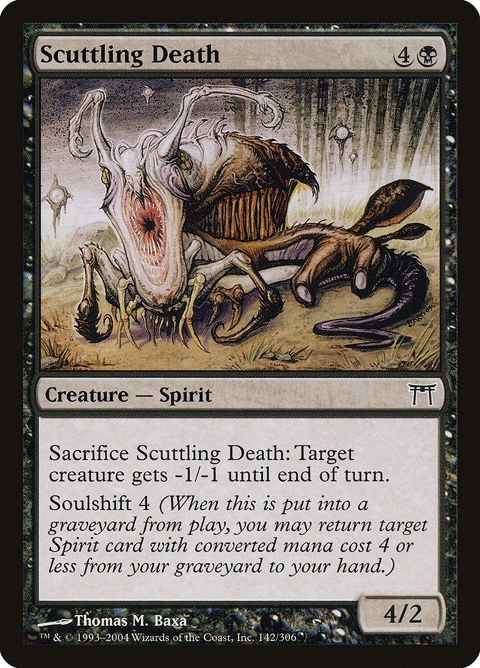 Image for Scuttling Death (142) (Champions of Kamigawa) - Magic: The Gathering
