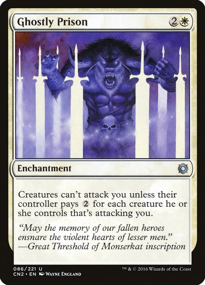 Image for Ghostly Prison (86) (Conspiracy: Take the Crown) - Magic: The Gathering
