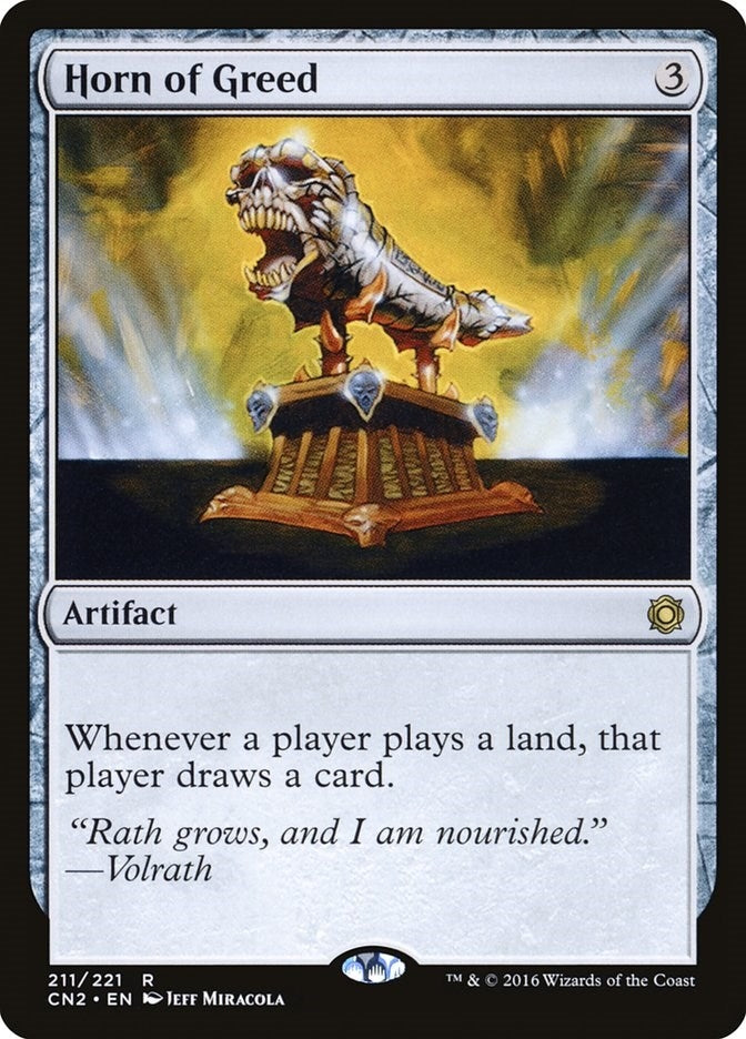 Image for Horn of Greed (211) (Conspiracy: Take the Crown) - Magic: The Gathering