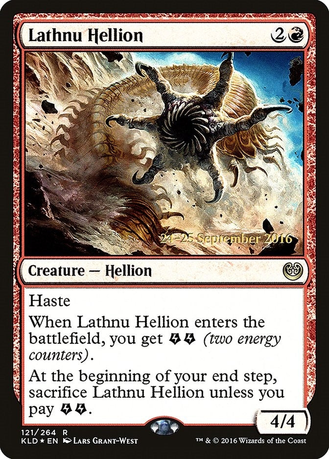 Image for Lathnu Hellion (121) (Prerelease Cards) - Magic: The Gathering