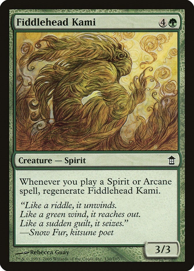 Image for Fiddlehead Kami (130) (Saviors of Kamigawa) - Magic: The Gathering