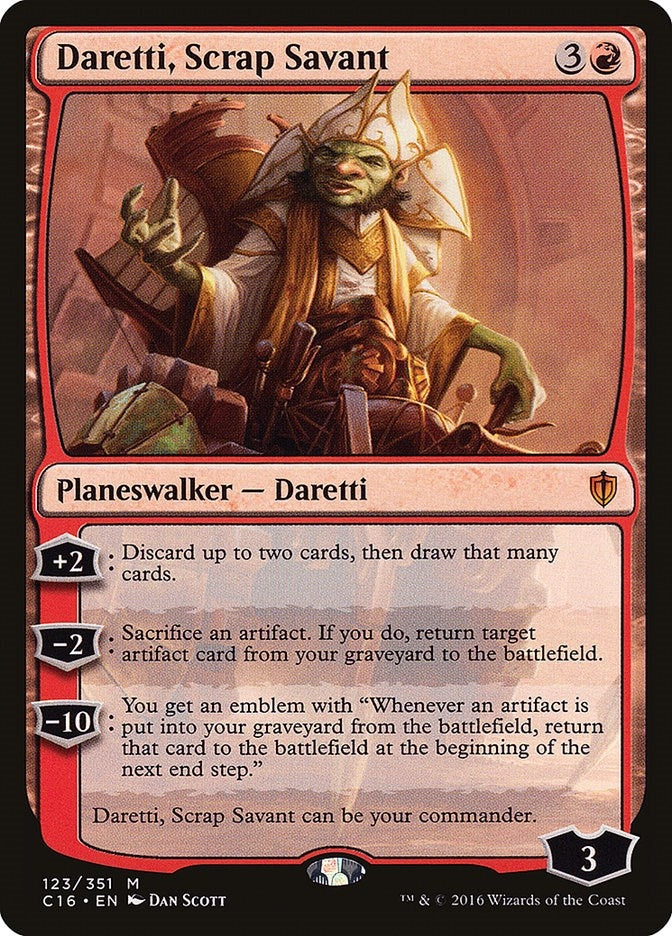 Image for Daretti, Scrap Savant (123) (Commander 2016) - Magic: The Gathering