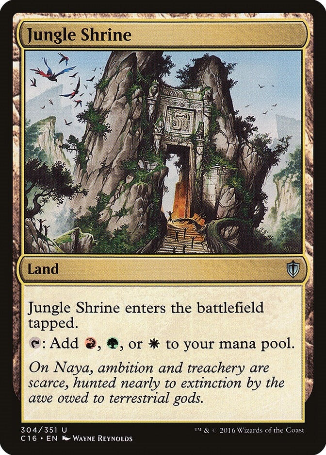 Image for Jungle Shrine (304) (Commander 2016) - Magic: The Gathering