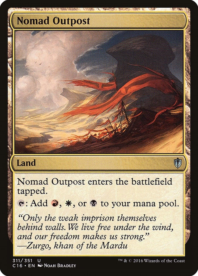 Image for Nomad Outpost (311) (Commander 2016) - Magic: The Gathering