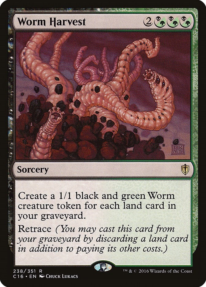 Image for Worm Harvest (238) (Commander 2016) - Magic: The Gathering