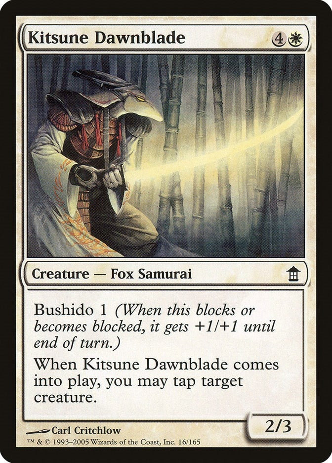 Image for Kitsune Dawnblade (16) (Saviors of Kamigawa) - Magic: The Gathering